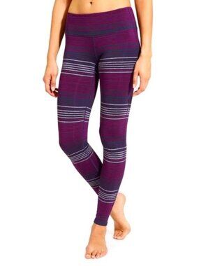 Athleta Chaturanga Women's XS Purple Tight Fit Mid Rise Activewear Yoga Leggings
